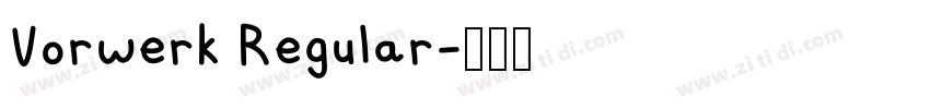 Vorwerk Regular字体转换